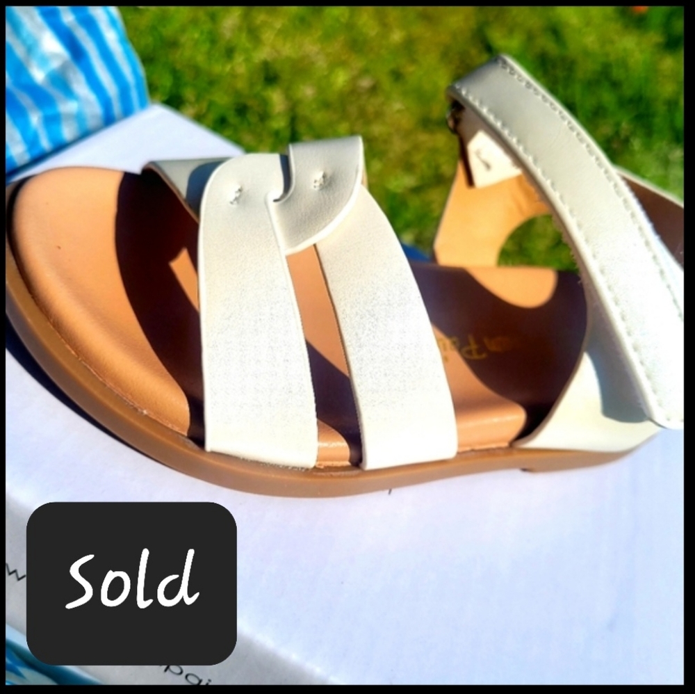 White Sandals for toddler girls
